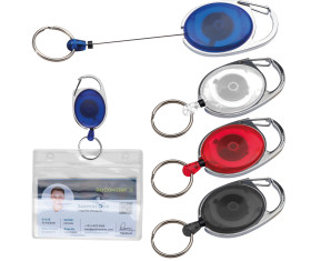 Keyring with carabiner and clip Employee