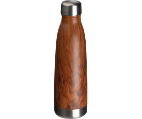 Stainless steel bottle with wooden look Tampa